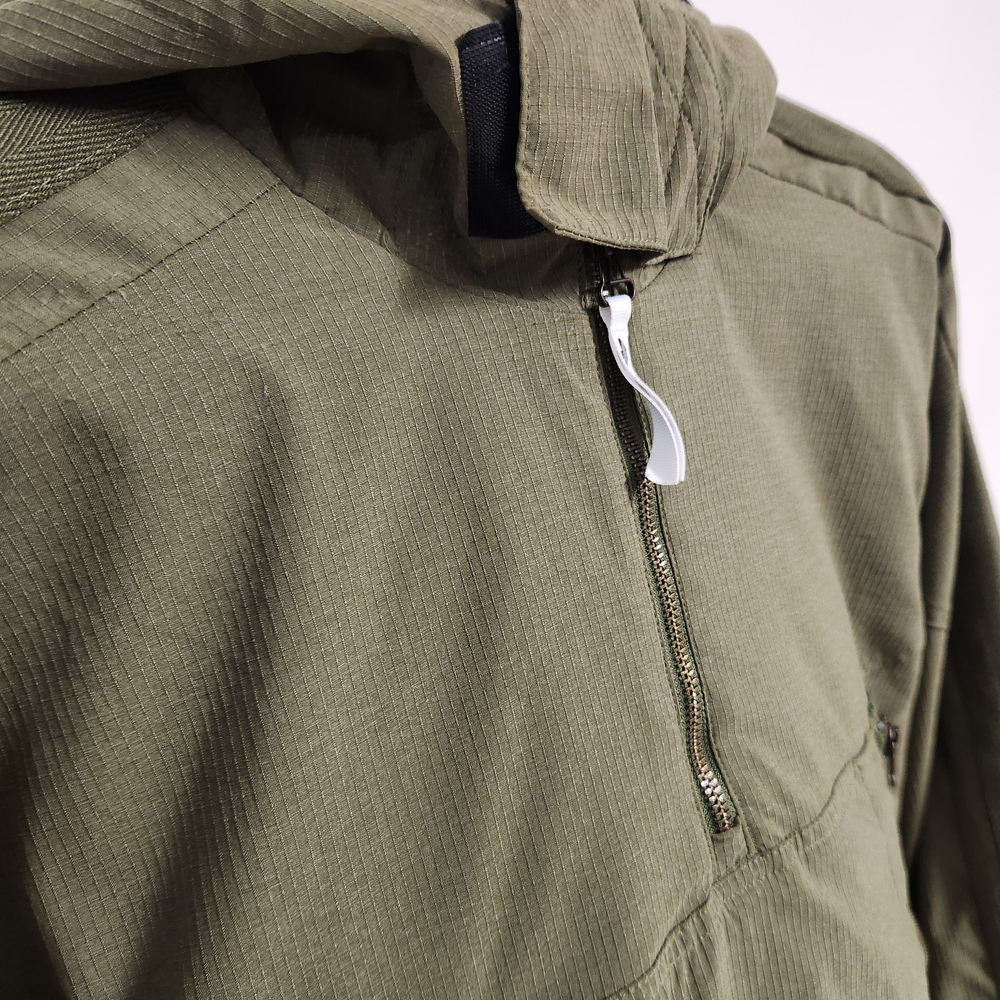 Adidas Men's Green Hooded Windbreaker, Pullover, Jacket, Army Green, Medium, Exc - Picture 8 of 12